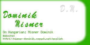 dominik misner business card